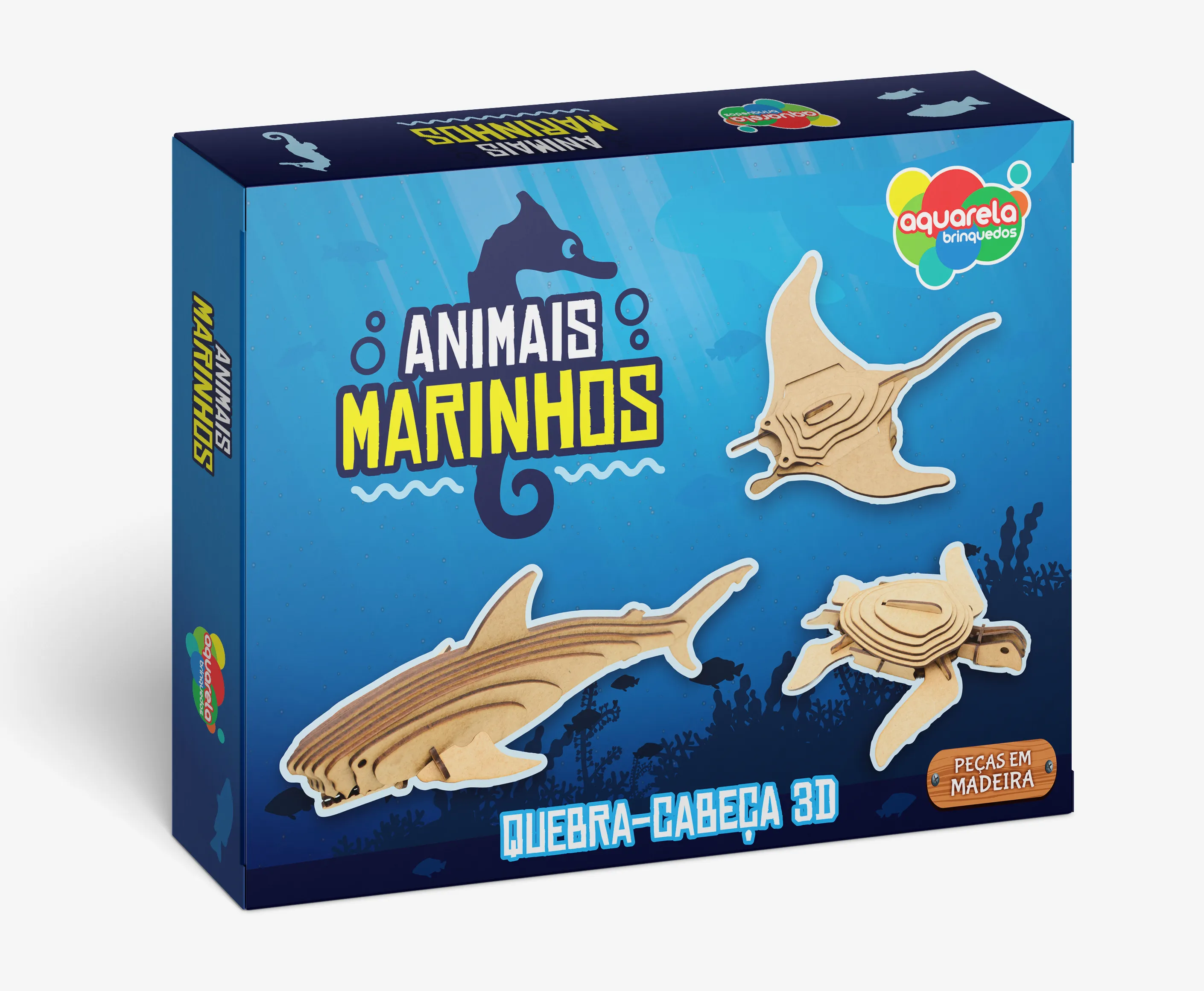 Animais Marinhos - Quebra-Cabeça 3D
