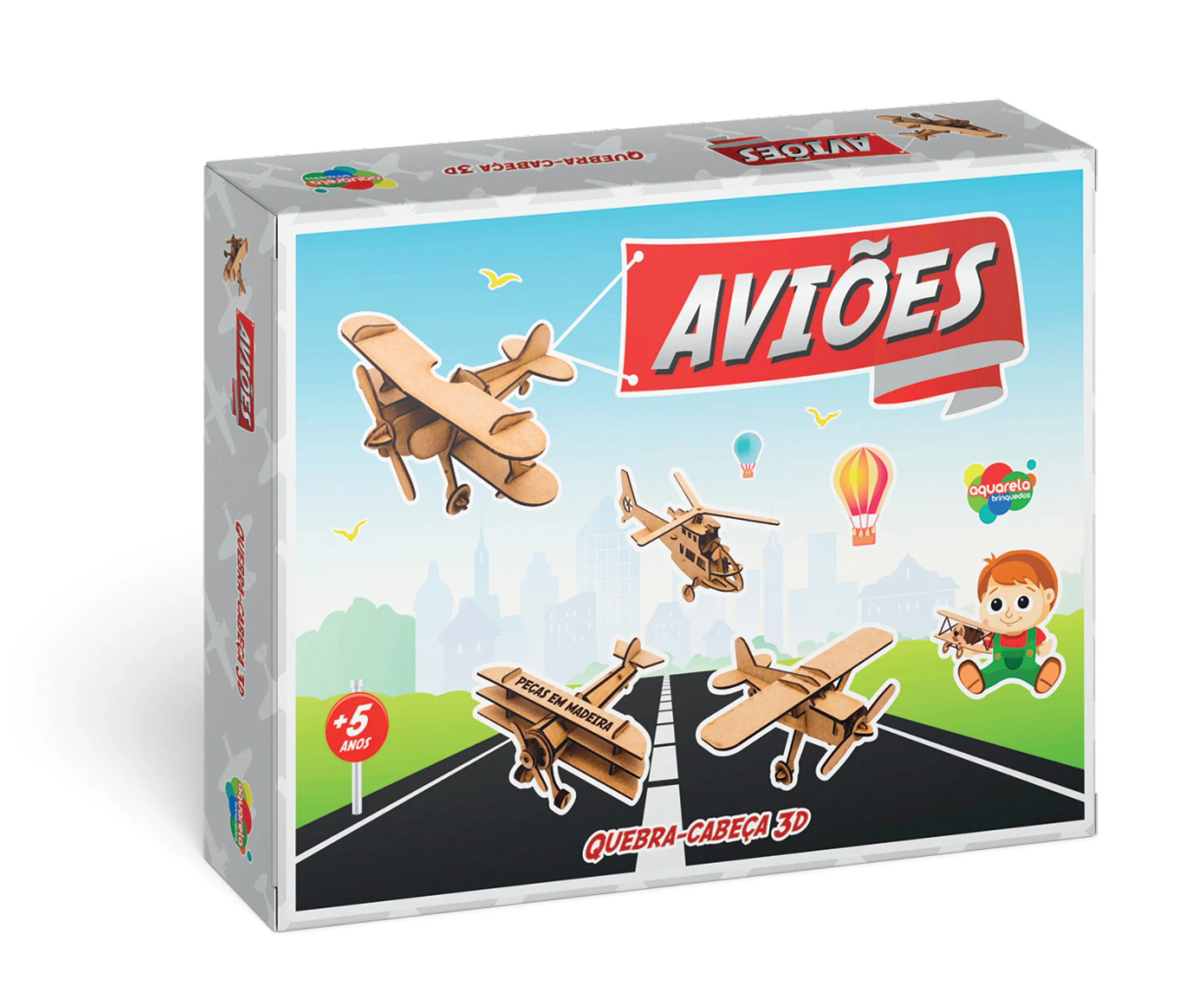 Aviões - Quebra-Cabeça 3D