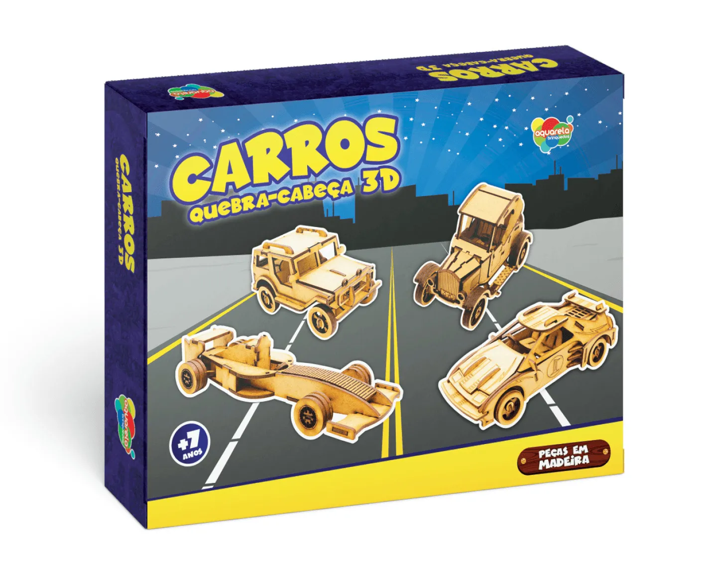 Carros - Quebra-Cabeça 3D
