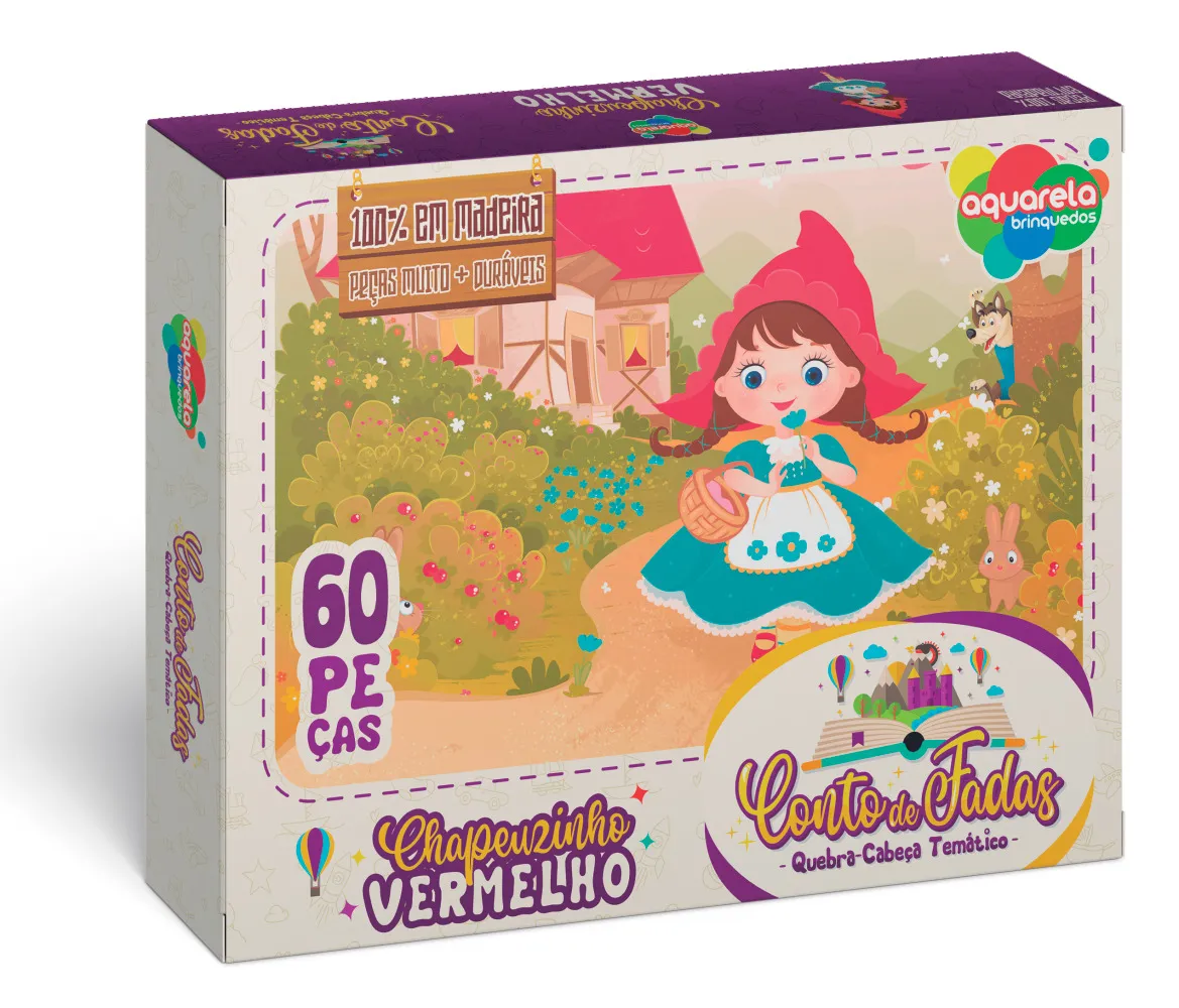 Quebra-Cabeça 60 Peças - Chapeuzinho Vermelho