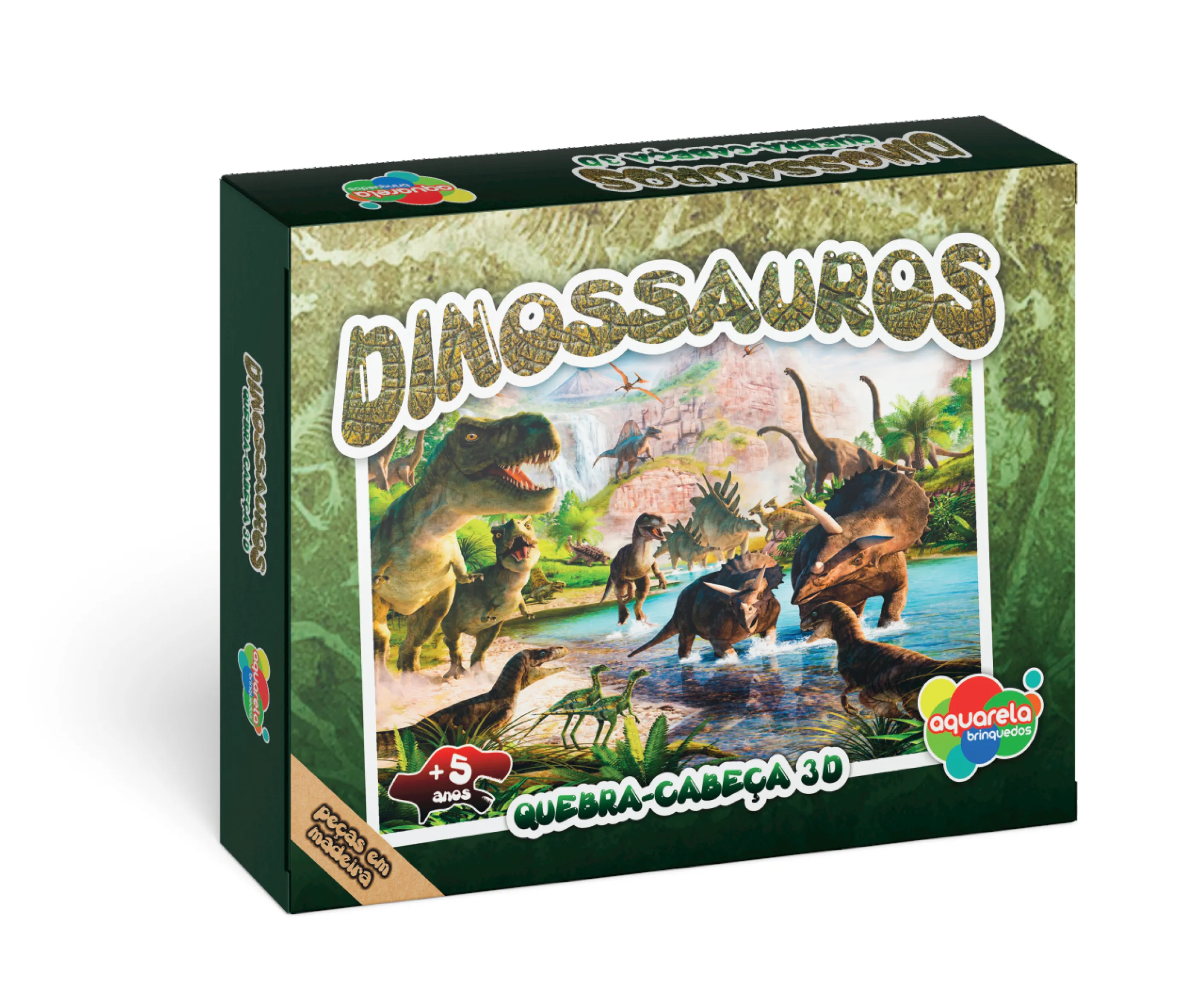 Dinossauros - Quebra-Cabeça 3D