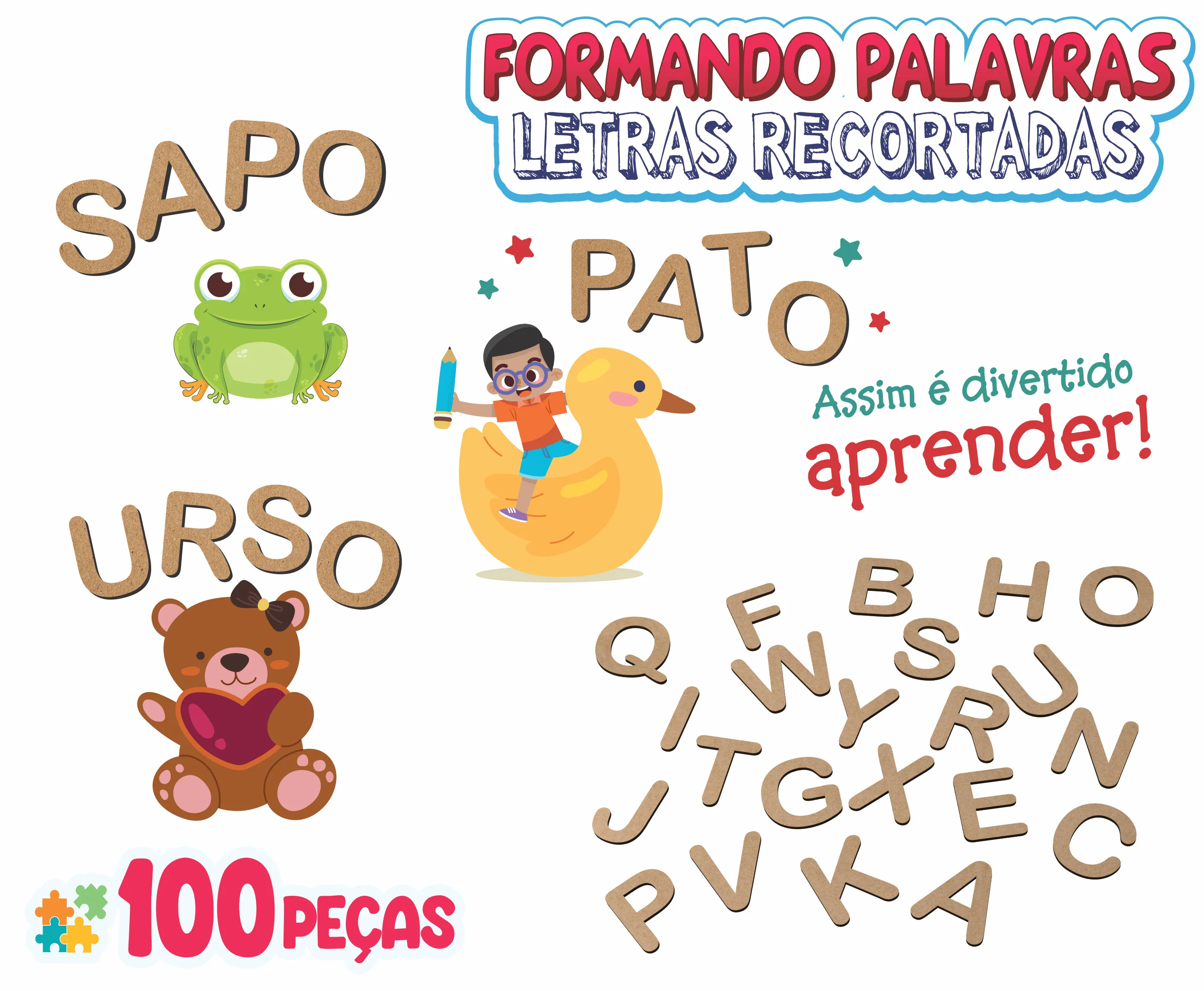 Formando Palavras - Letras Recortadas