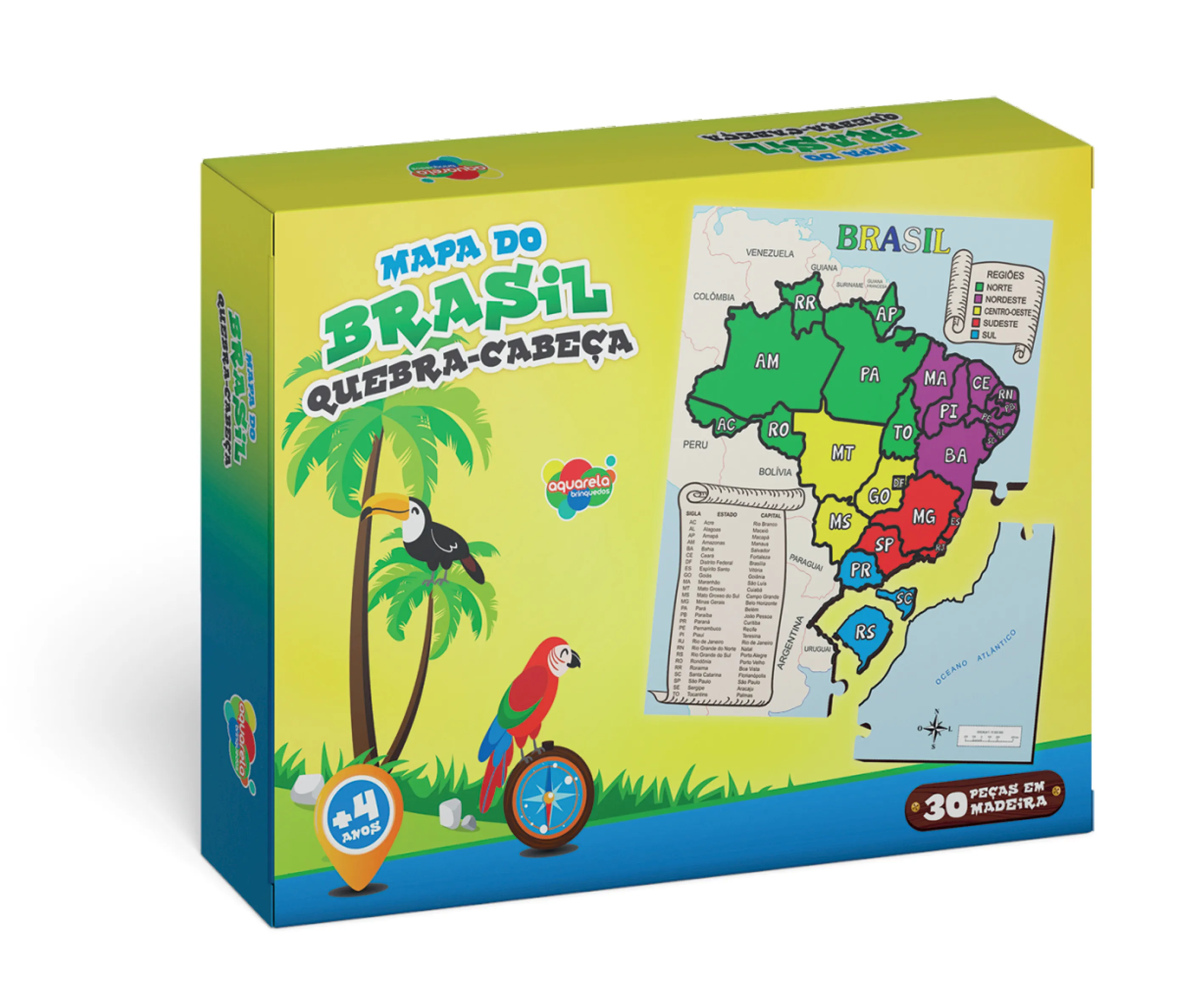 Mapa do Brasil - Quebra-Cabeça