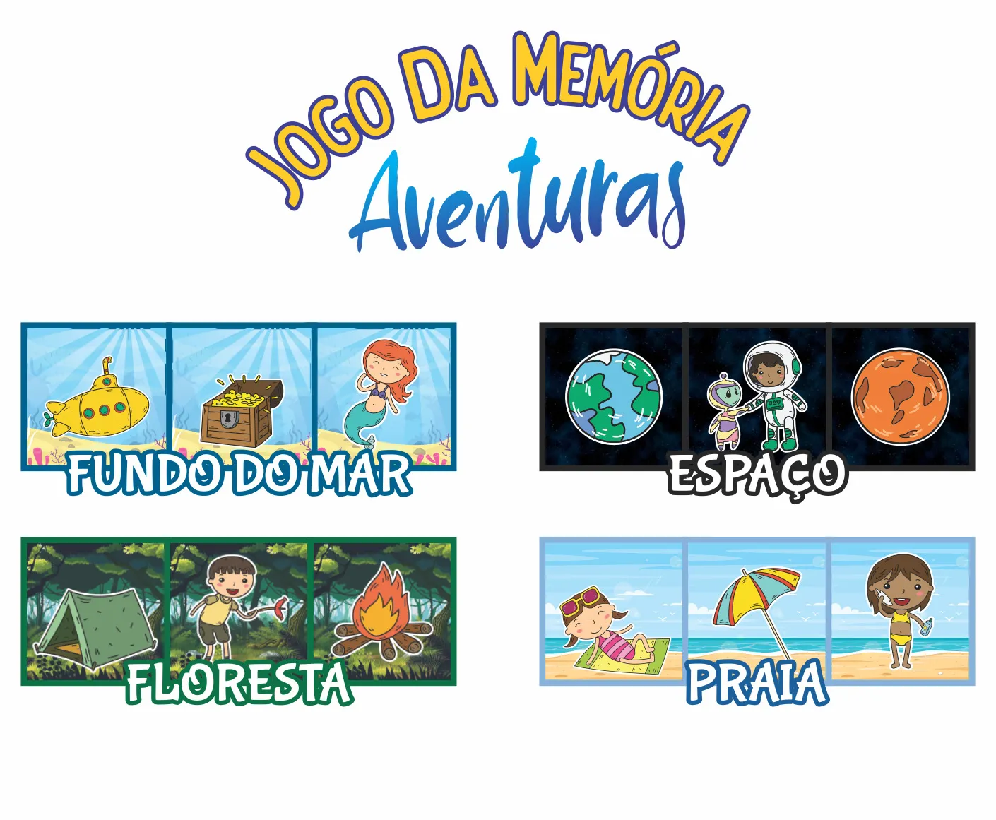 Jogo da Memória - Aventuras