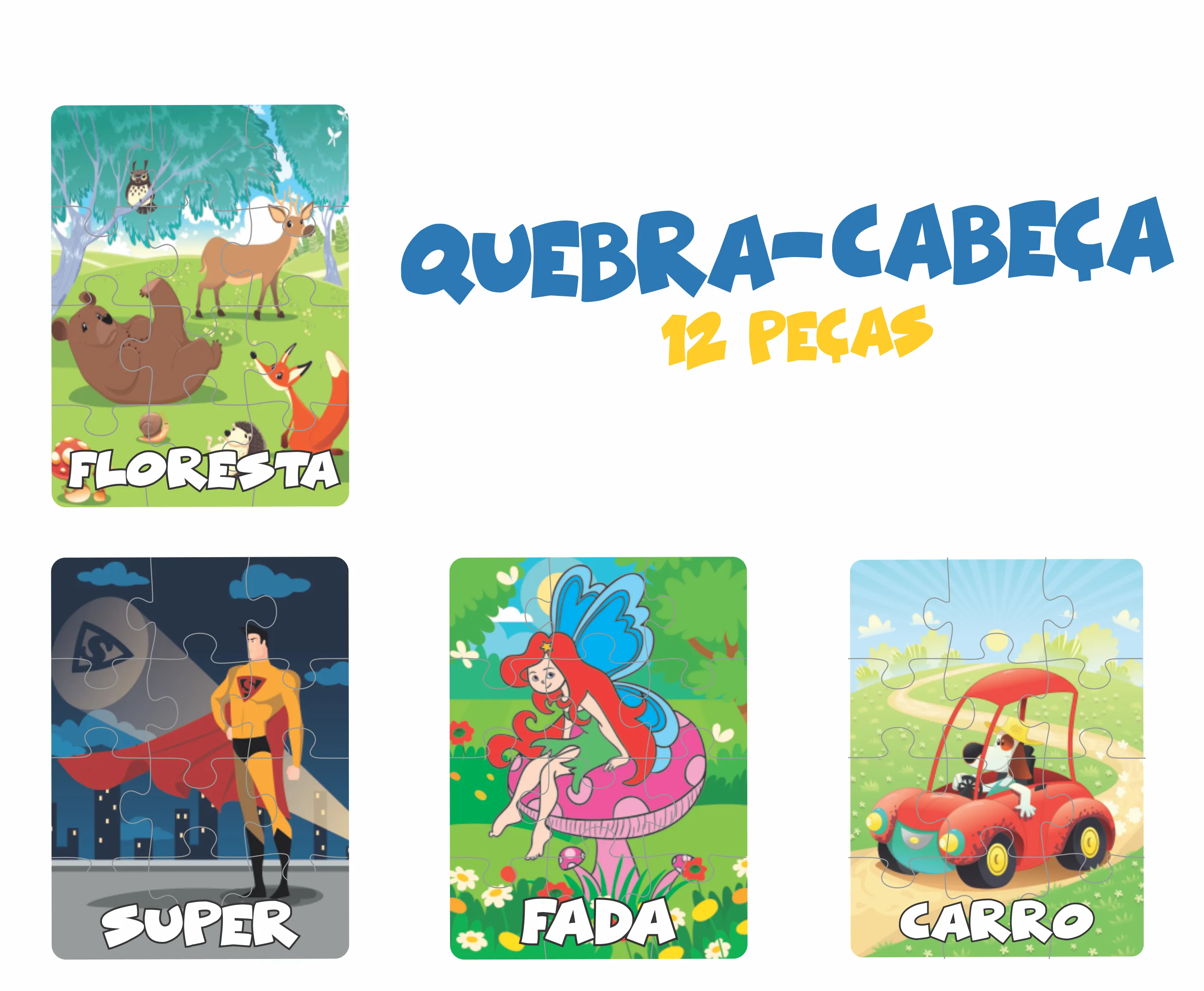 Quebra-Cabeça 12 Peças