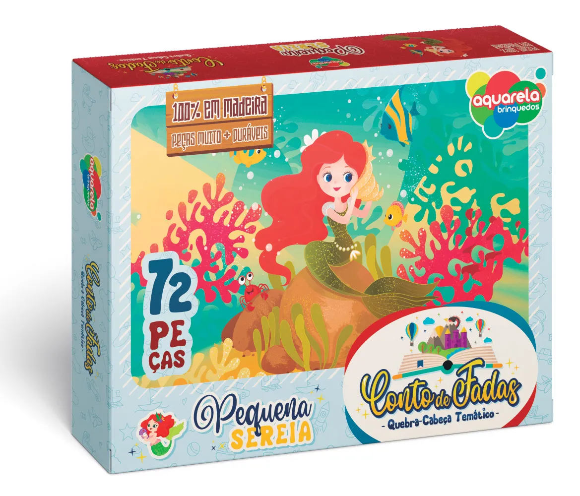 Quebra-Cabeça 72 Peças - Pequena Sereia