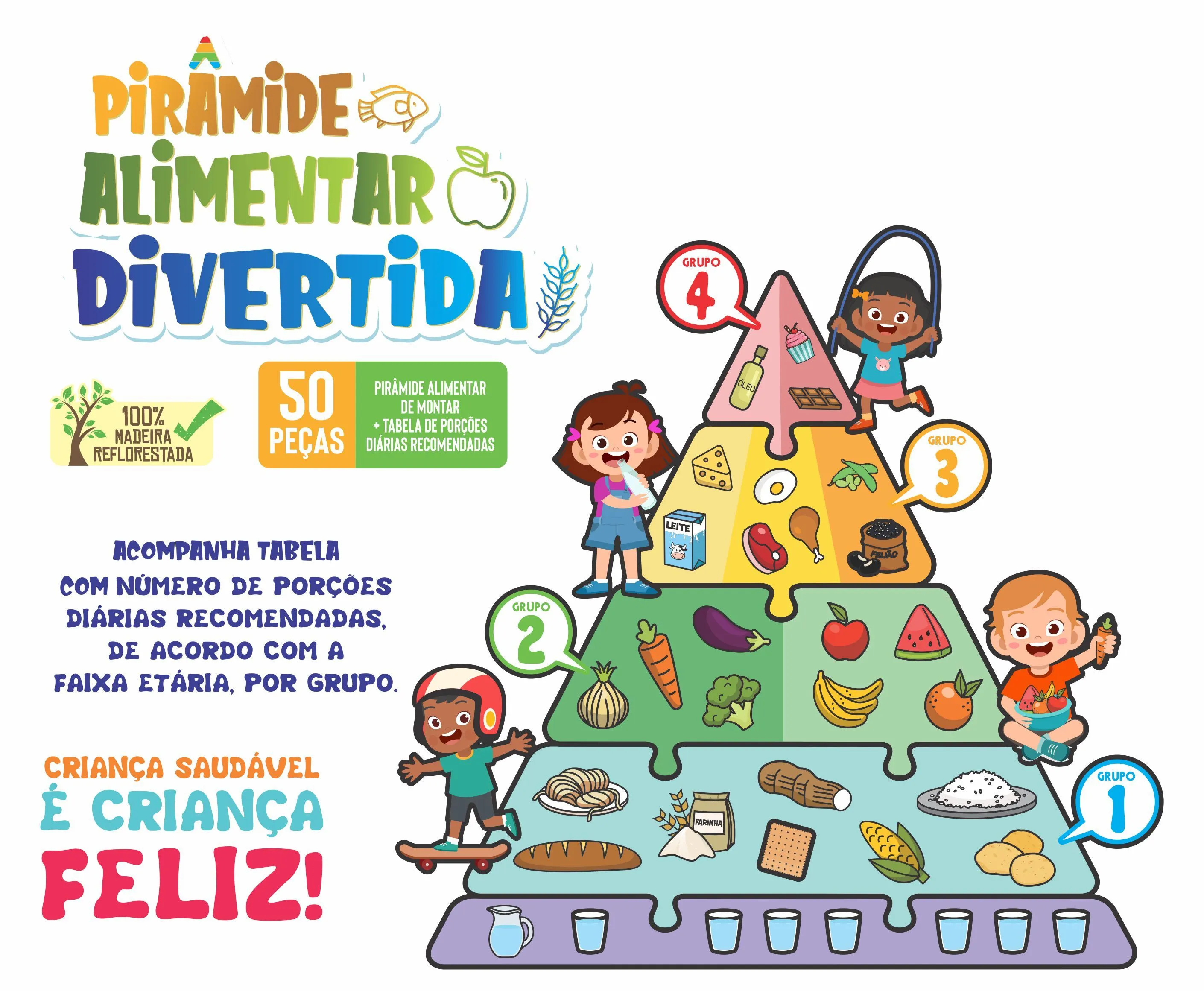 Pirâmide Alimentar Divertida